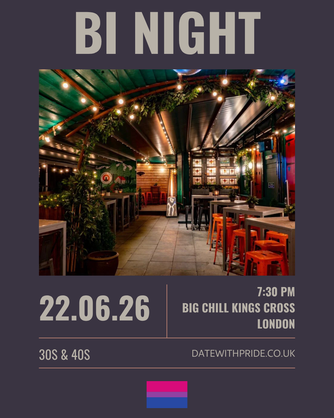Bi Night - LGBTQ+ Speed Dating London - 22nd June