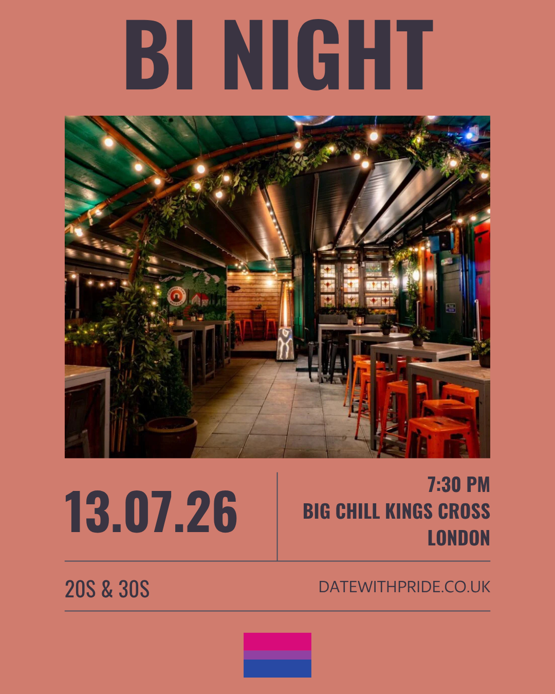 Bi Night - LGBTQ+ Speed Dating London - 13th July