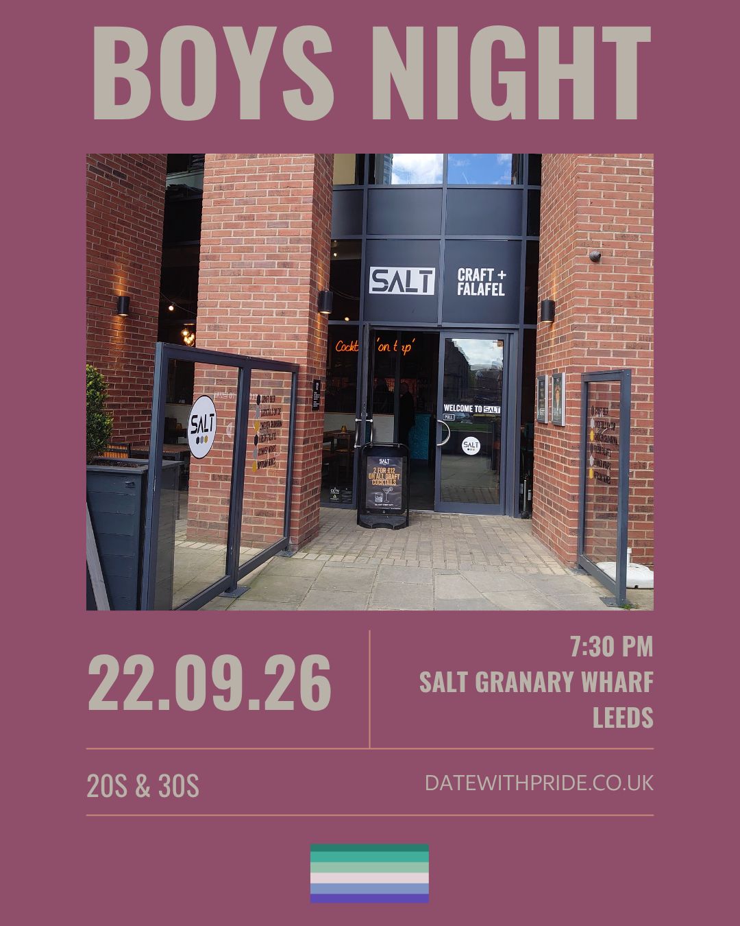 Boys Night - LGBTQ+ Speed Dating Leeds - 22nd September