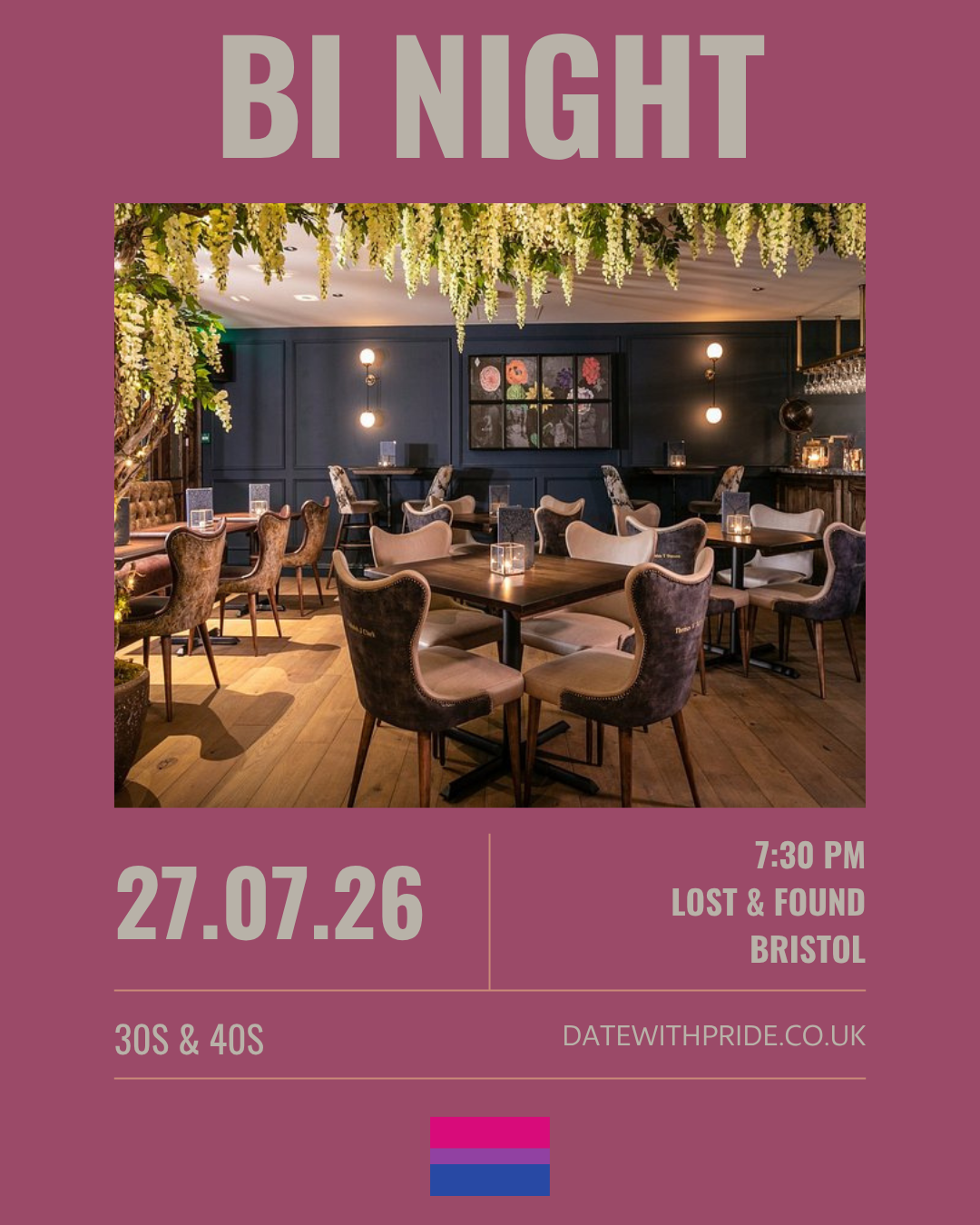 Bi Night - LGBTQ+ Speed Dating Bristol - 27th July