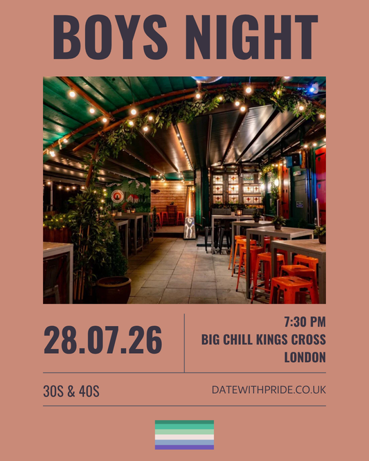 Boys Night - LGBTQ+ Speed Dating London - 28th July