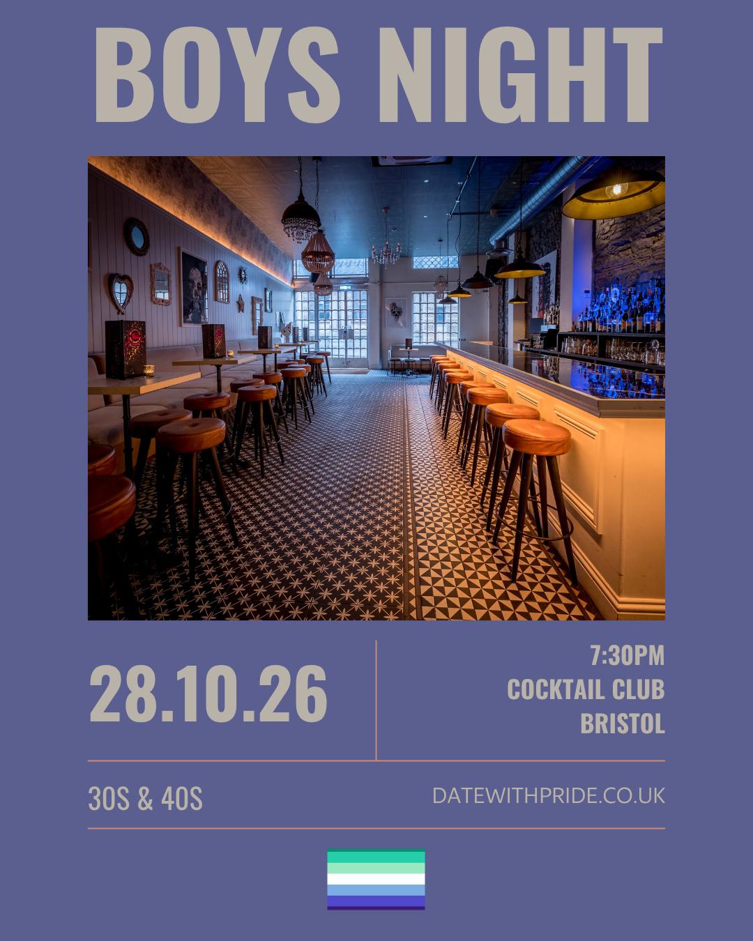 Boys Night - LGBTQ+ Speed Dating Bristol - 28th October