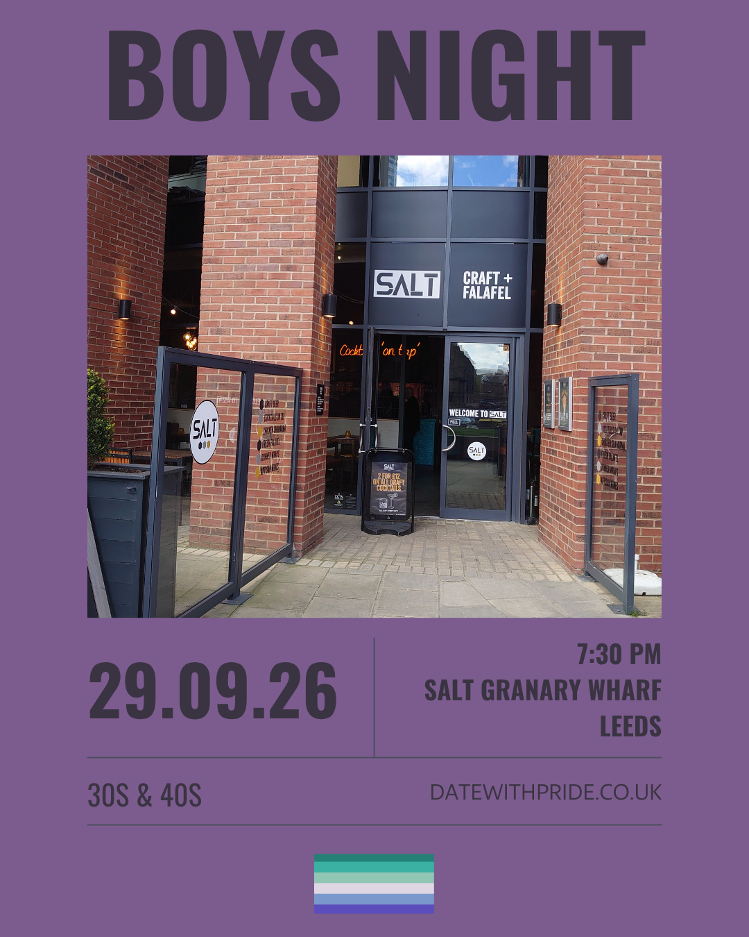 Boys Night - LGBTQ+ Speed Dating Leeds - 29th September