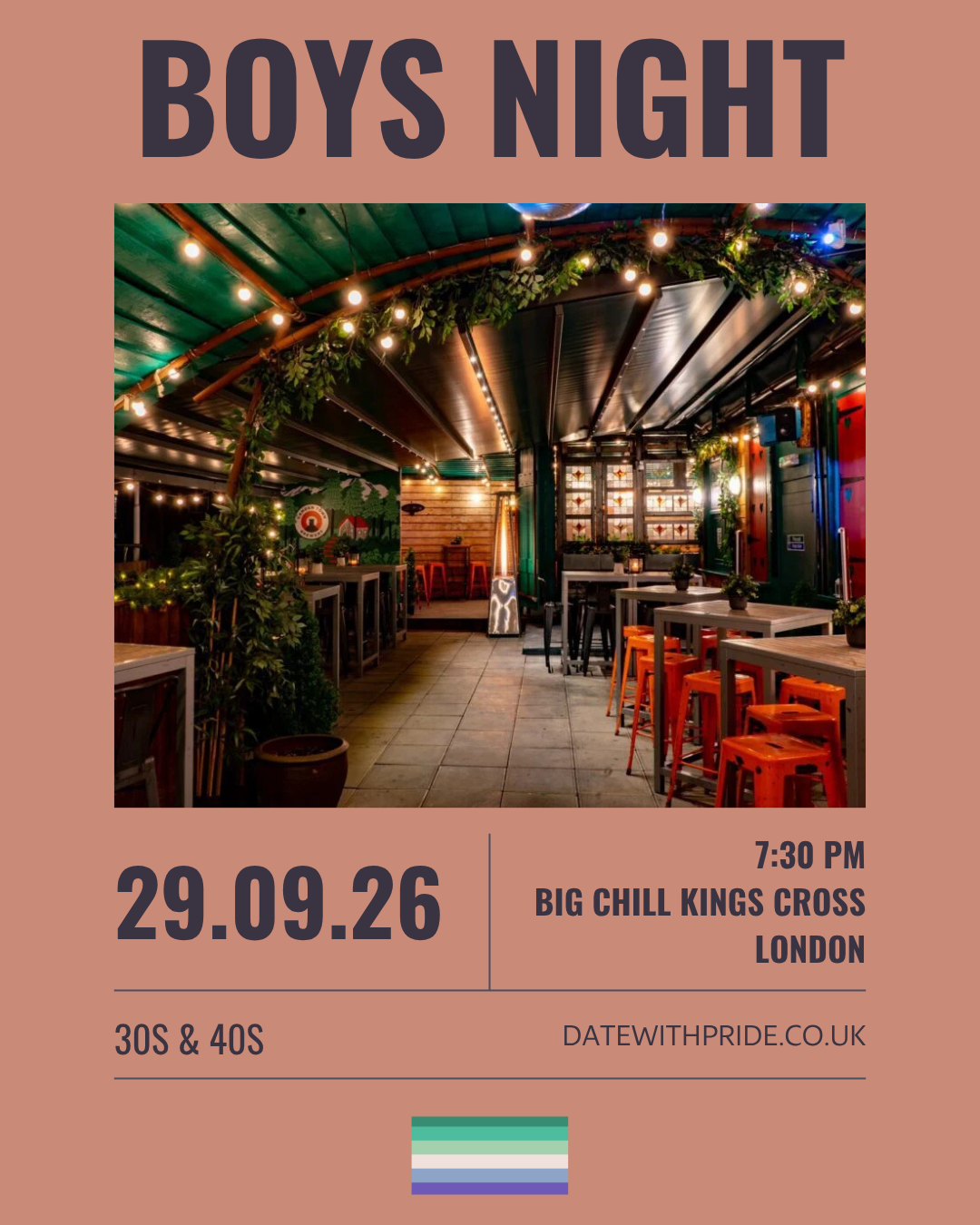 Boys Night - LGBTQ+ Speed Dating London - 29th September