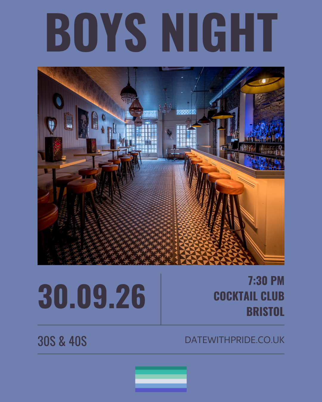 Boys Night - LGBTQ+ Speed Dating Bristol - 30th September