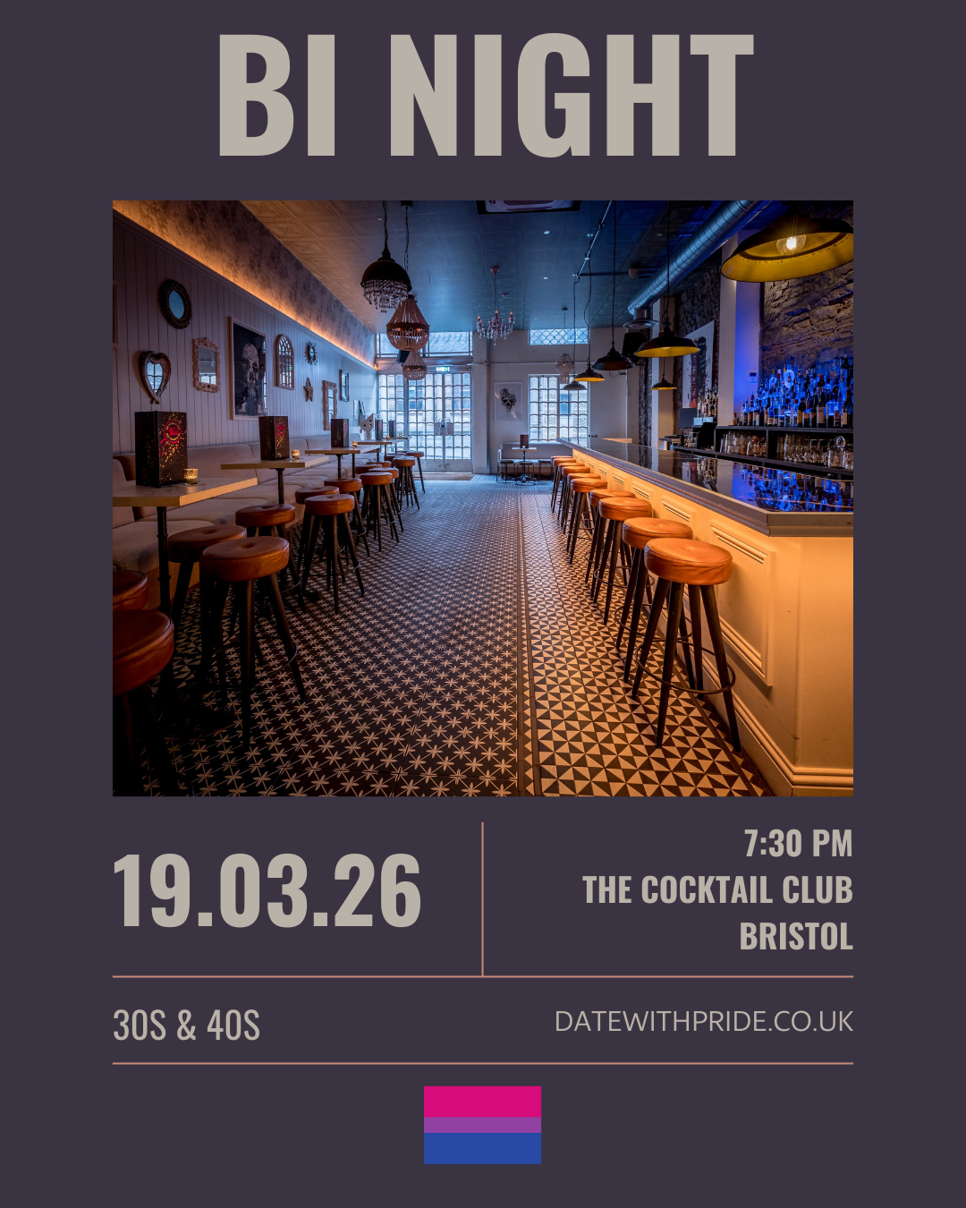 Bi Night - LGBTQ+ Speed Dating Bristol - 19th March