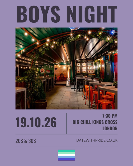 Boys Night - LGBTQ+ Speed Dating London - 19th October