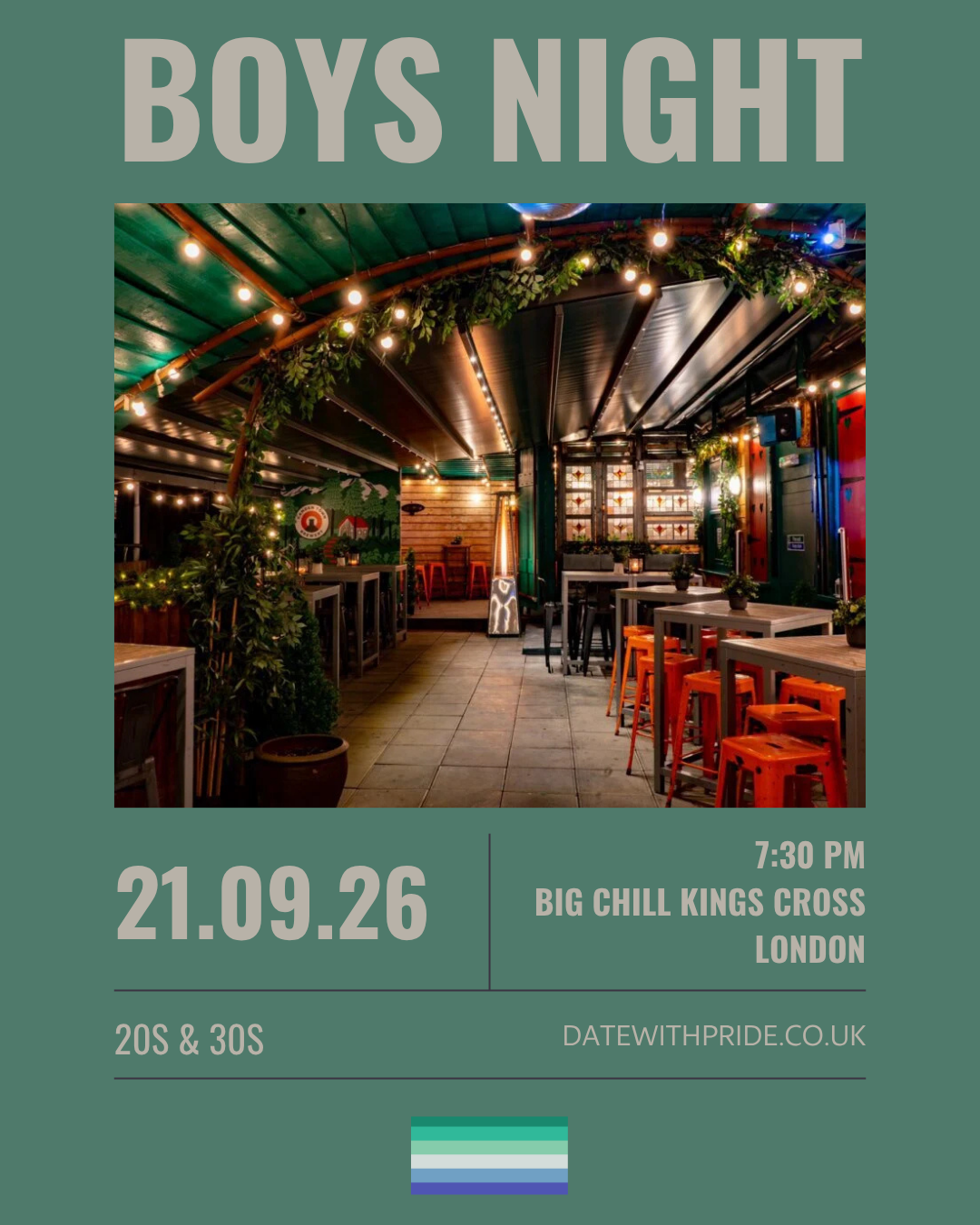 Boys Night - LGBTQ+ Speed Dating London - 21st September